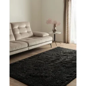 Hoogpolig tapijt 245x160 Zwart Thun Scutum