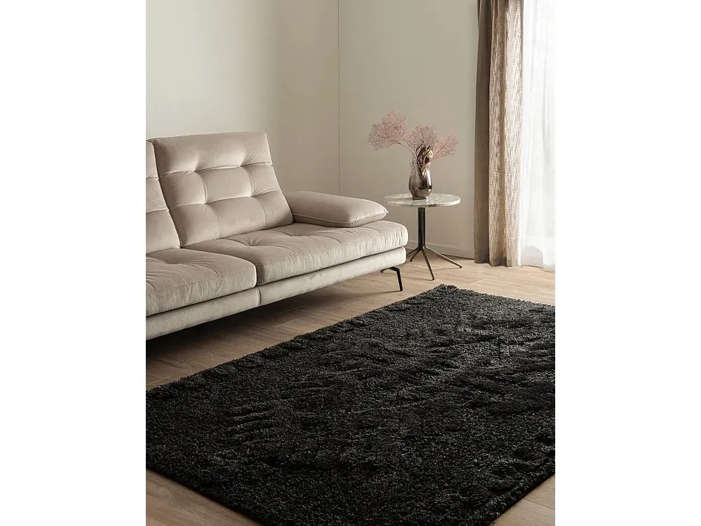 Hoogpolig tapijt 245x160 Zwart Thun Scutum