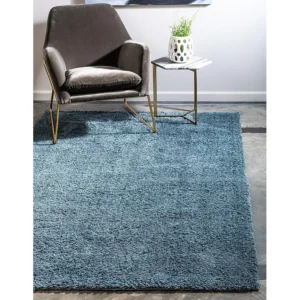 Hoogpolig tapijt 305x213 Blauw Luzern
