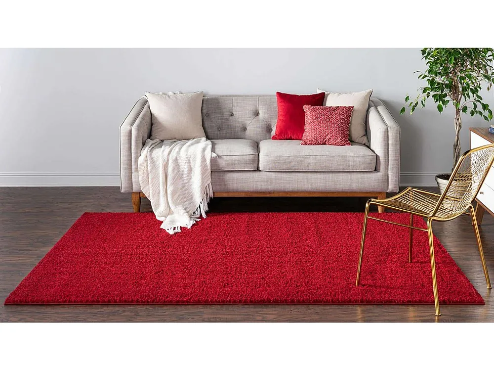 Hoogpolig tapijt 305x239 Rood Luzern