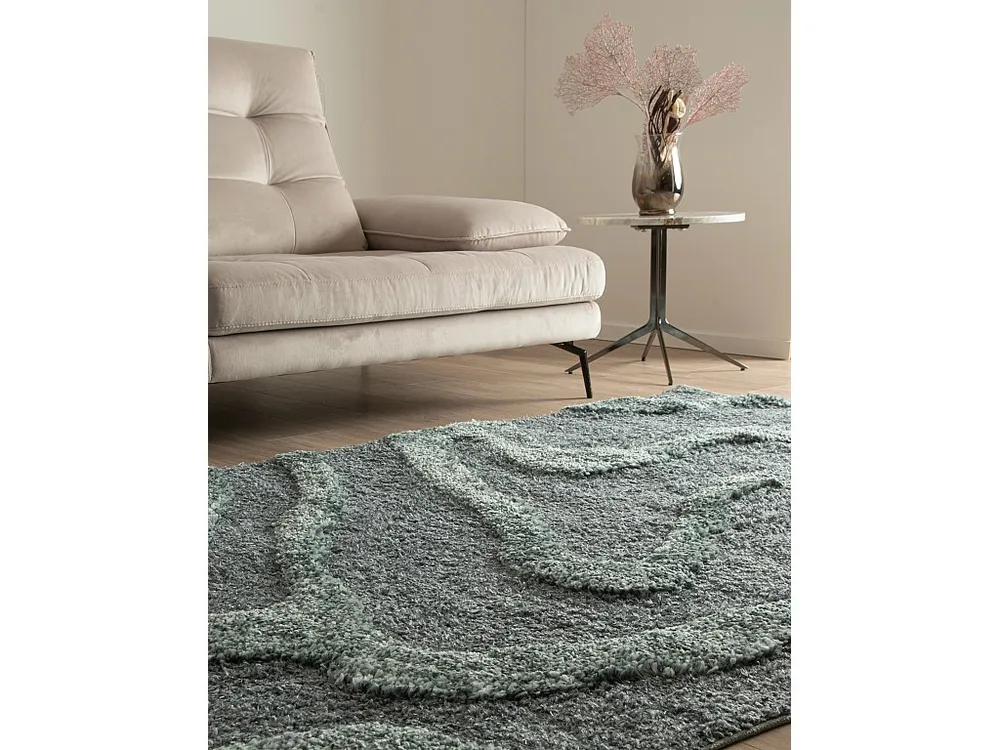 Hoogpolig tapijt 305x240 Blauw Thun Arbor