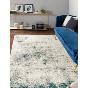 Hoogpolig tapijt 305x240 Lichtbruin - Groen Lachen Haze