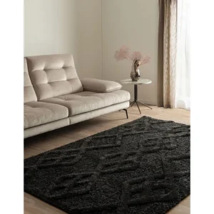 Hoogpolig tapijt 305x240 Zwart Thun Tribus