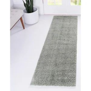 Hoogpolig tapijt 305x79 Groen Luzern