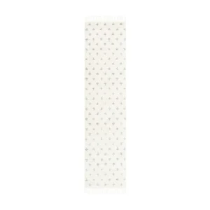 Hoogpolig tapijt 305x80 Ecru Frauenfeld Rood
