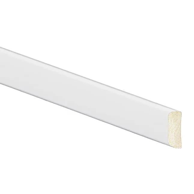 Inteplast Group Building Products 267 Vinyl Lattice Moulding, Crystal Sneeuwwit, Prefinished, Polystyrene, Square, Interio...