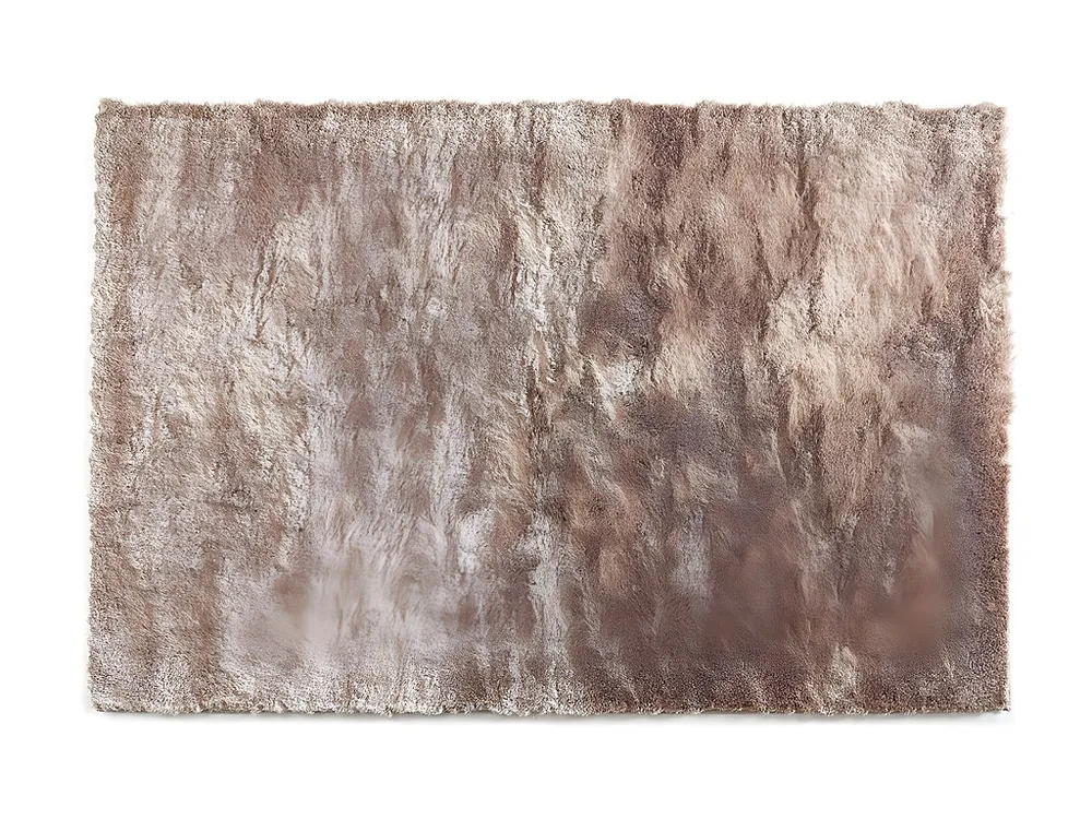 Kleed shaggy DOLCE Taupe met ecru - polyester - 160*230cm