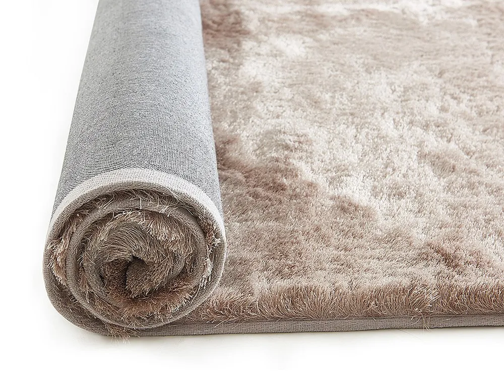 Kleed shaggy DOLCE Taupe met ecru - polyester - 160*230cm