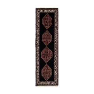 Loper-Woltapijt 232x75 Zwart Bidjar