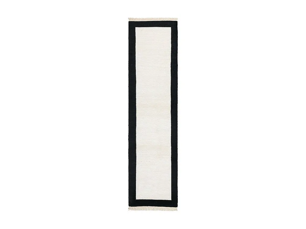 Loper-Woltapijt 307x79 Zwart Darya