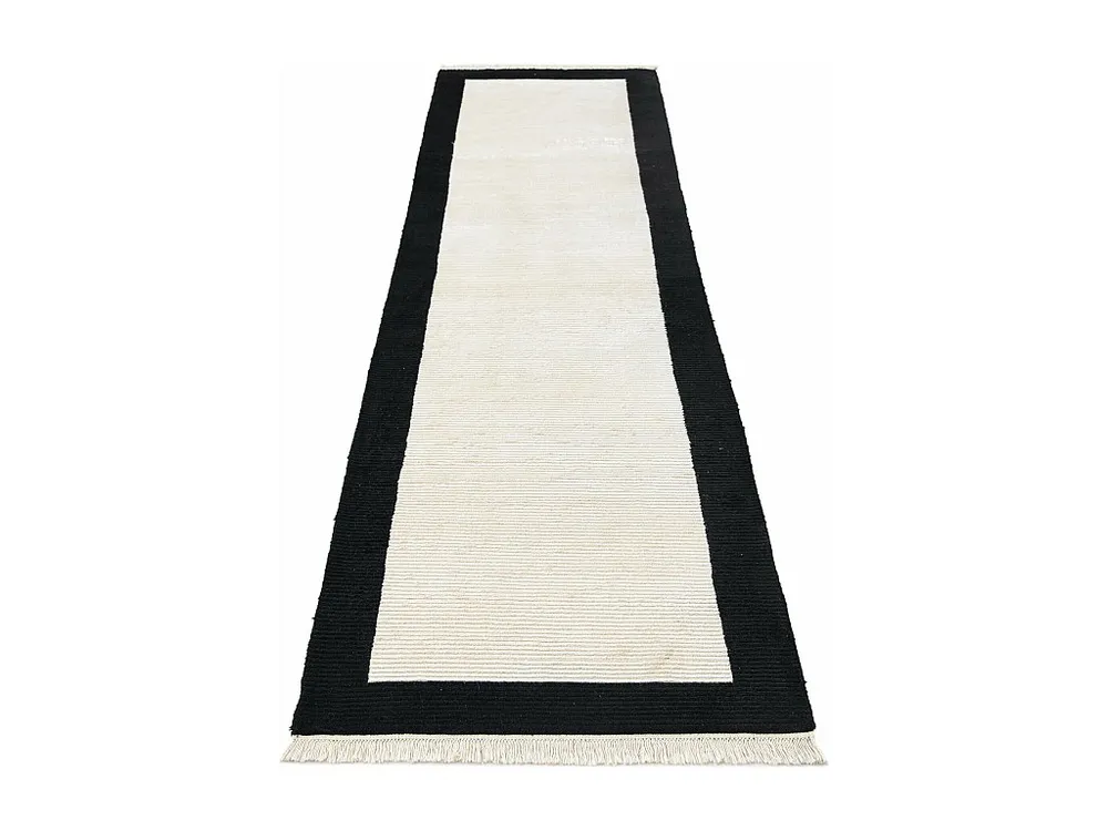 Loper-Woltapijt 307x79 Zwart Darya