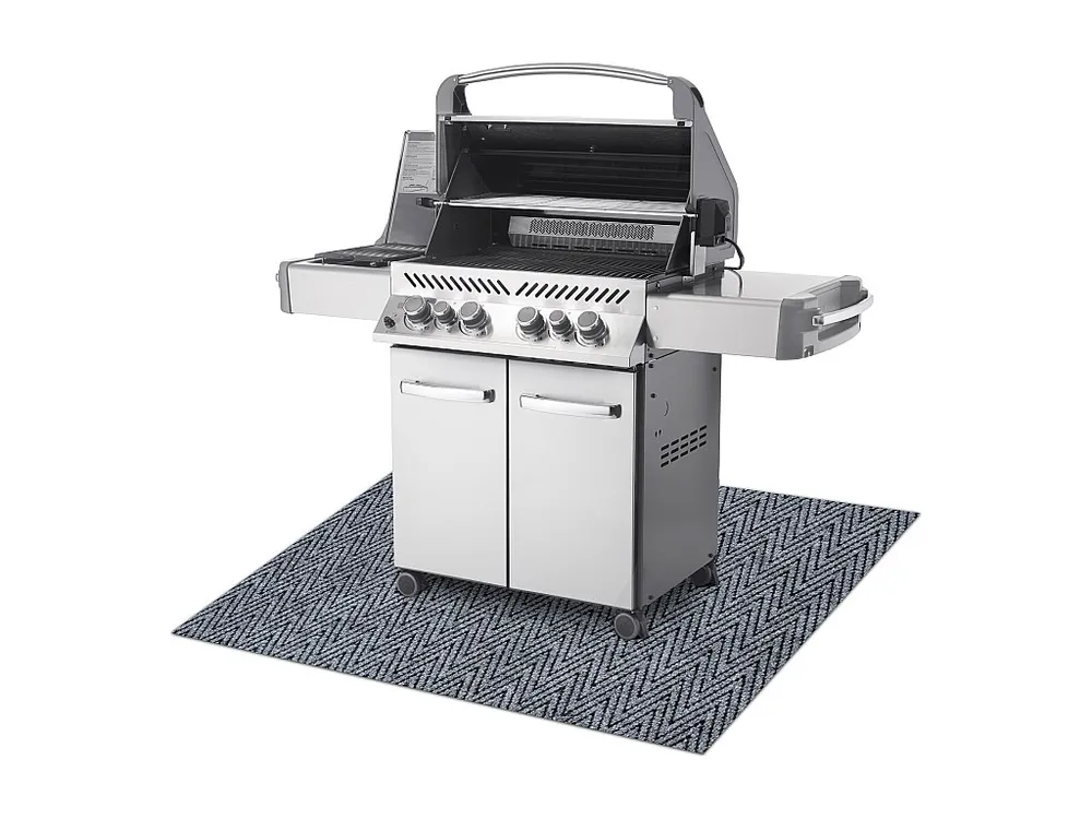 MAGNUS 2954 beschermende grillmat voor terras, buiten - grijskleuring 100x180 cm