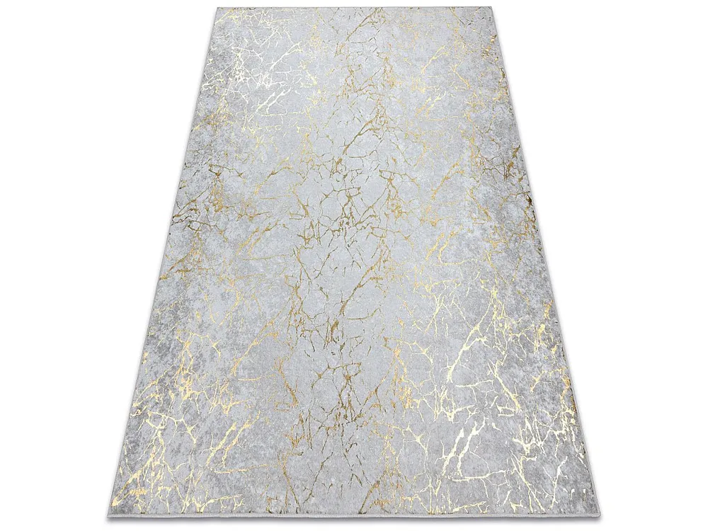 MIRO 11111.2108 tapijt wasbaar marmer, glamour antislip - creme / goud 140x190 cm