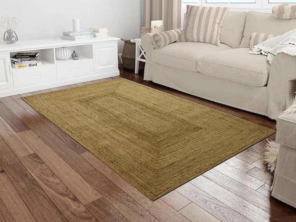 Rechthoekig tapijt van 100% gevlochten jute - 200 x 290 cm - Naturel - JAYA