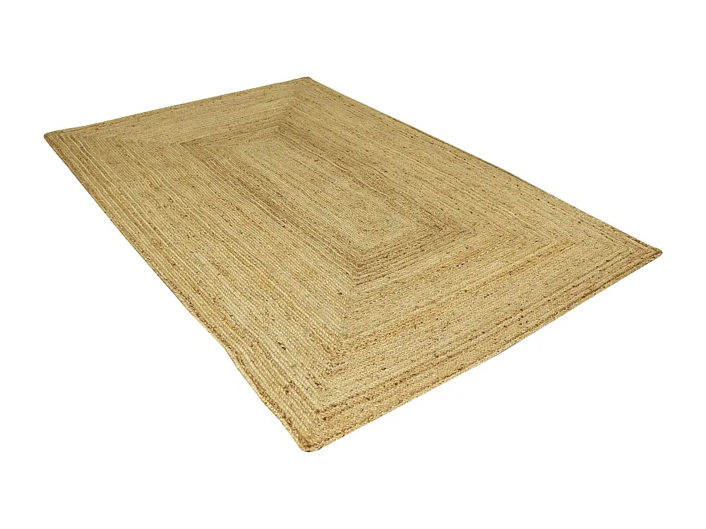 Rechthoekig tapijt van 100% gevlochten jute - 200 x 290 cm - Naturel - JAYA
