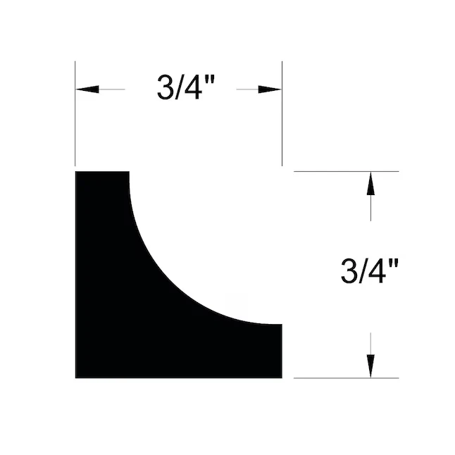 Royal Building Products Craftsman 3/4- x 8-ft Finished Vinyl Cove Moulding