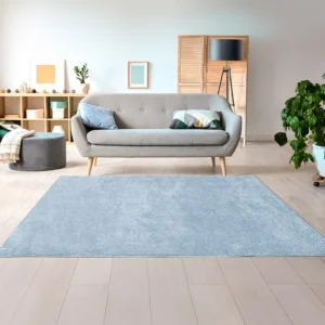 Shaggy hoogpolig tapijt - 160 x 230 cm, lichtblauw MILINIO