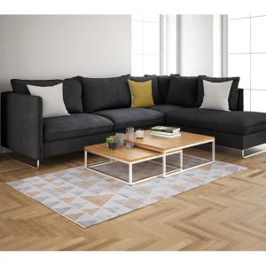 Tapijt 120x65 Grijs Kriens Atum