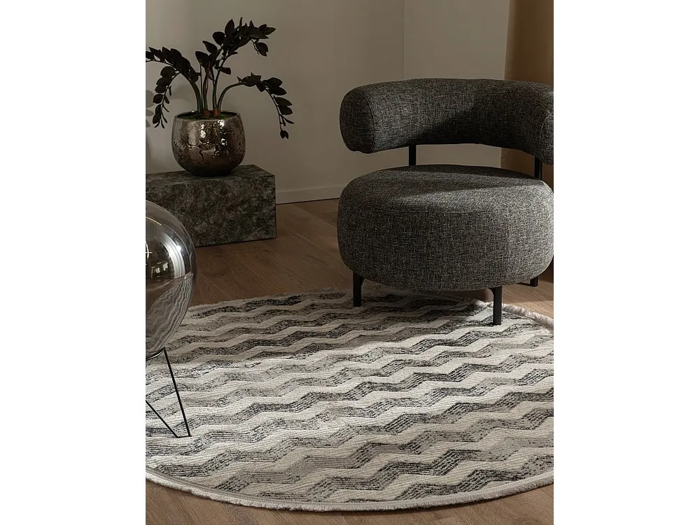 Tapijt 125x125 Grijs Davos Grecian