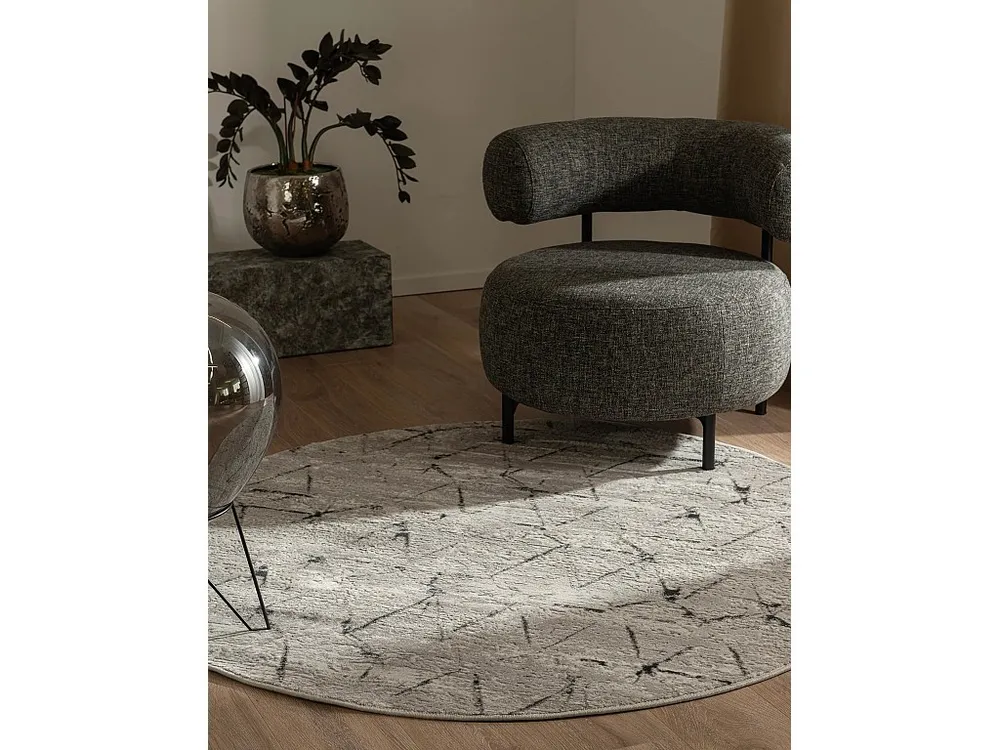 Tapijt 125x125 Grijs Davos Spice