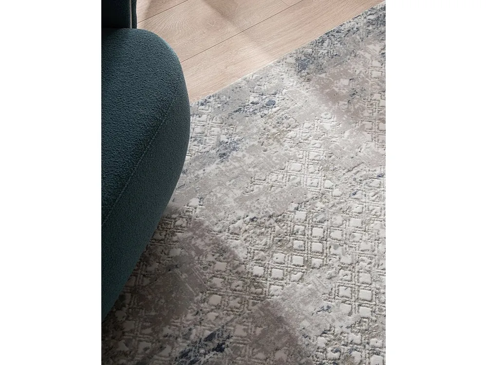 Tapijt 160x160 Blauw Davos Magic