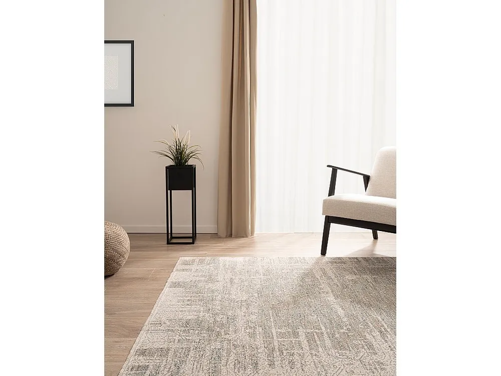 Tapijt 185 x 125 Elfenbein Zora Contemporain