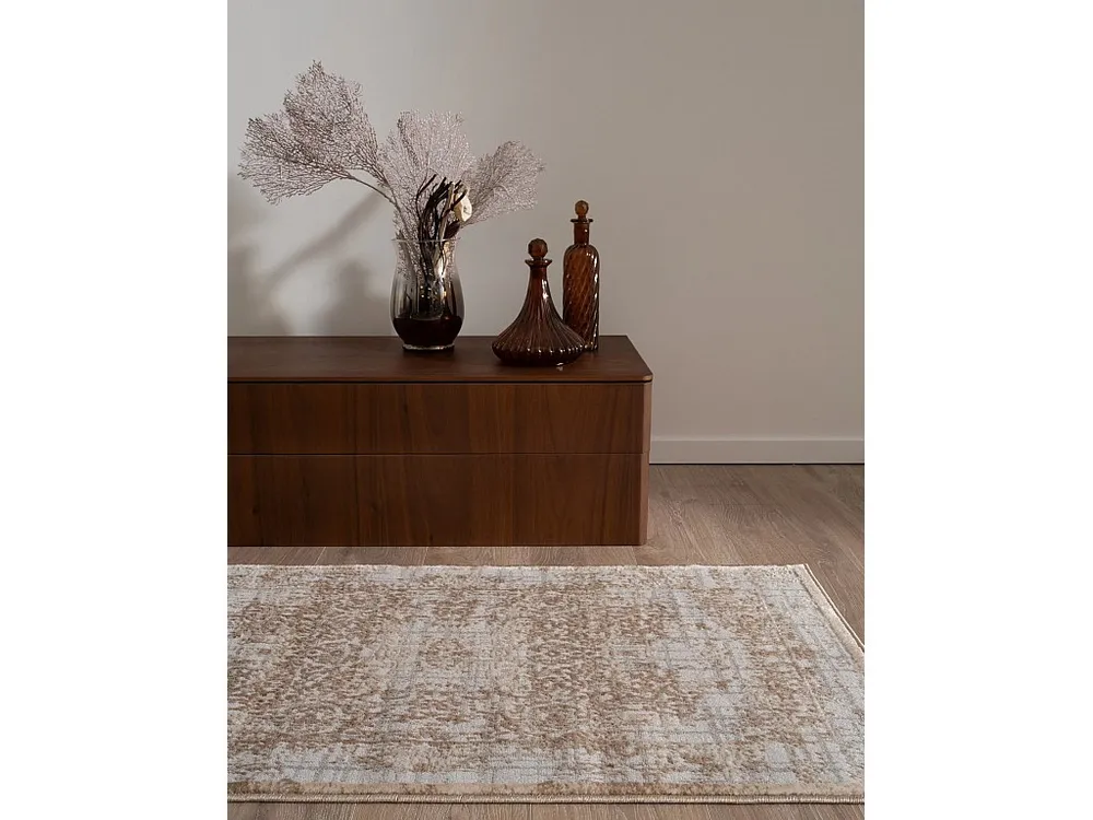 Tapijt 185x62 Grijs Bern Shimmer