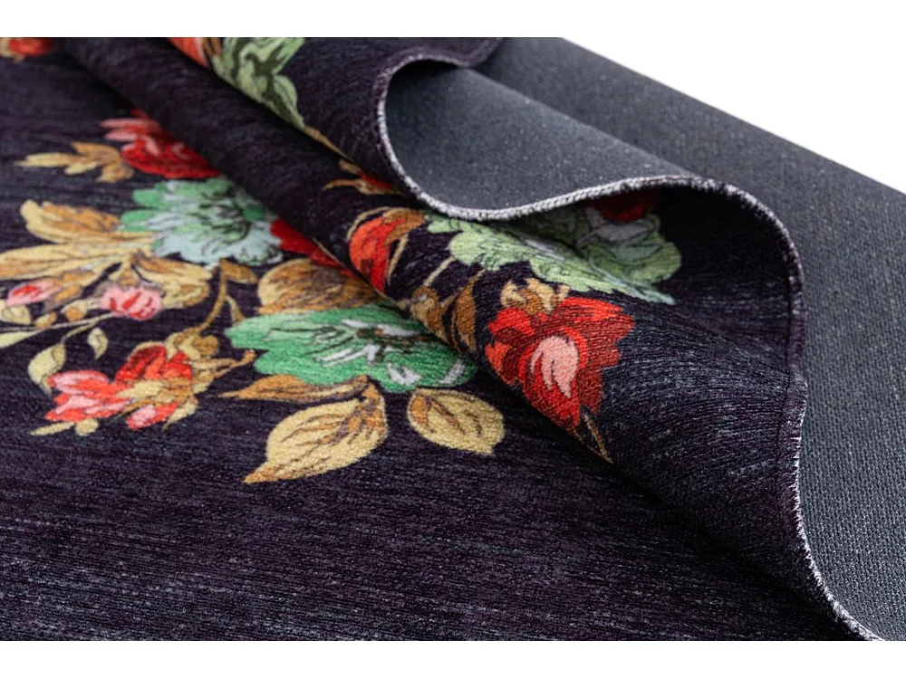 Tapijt 185x65 Zwart Kriens Floret