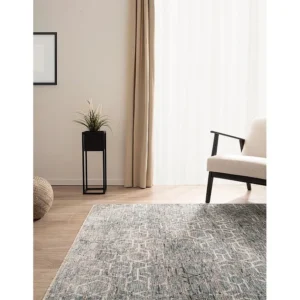 Tapijt 200 x 100 Blauw Zora Strak