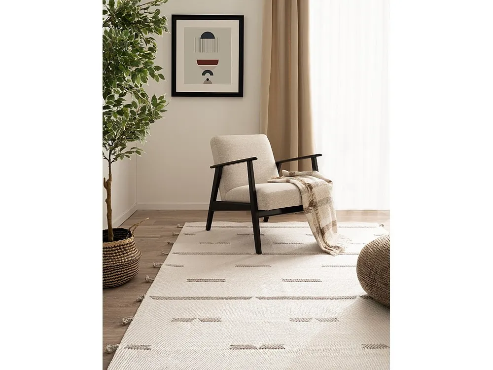 Tapijt - 225x100 - Wit - Juniper Boho