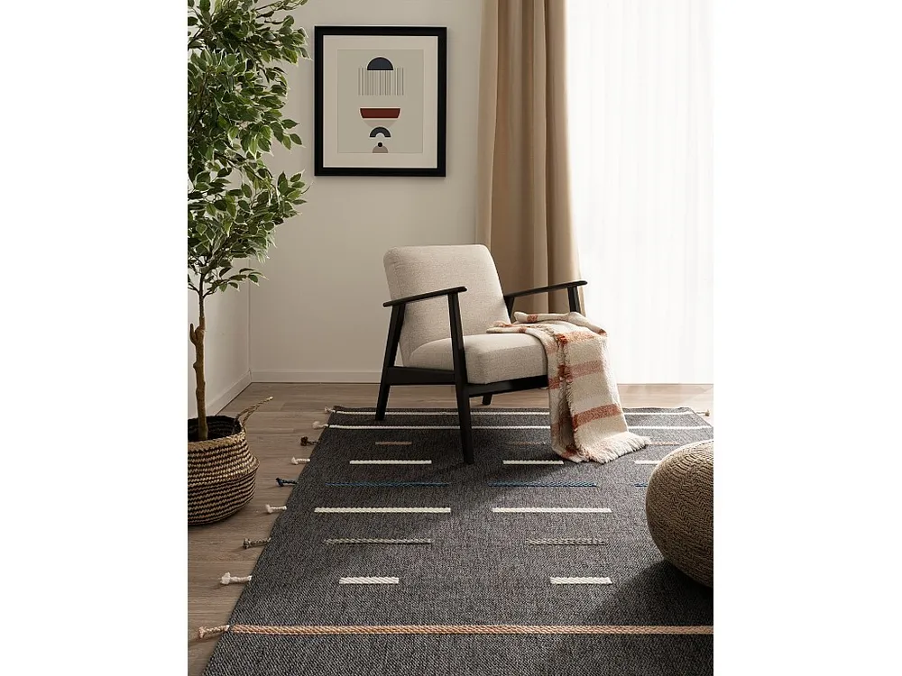 Tapijt - 230x160 - Antraciet - Juniper Boho