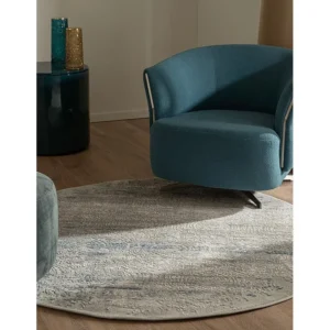 Tapijt 240x240 Grijs Blauw Davos Charme