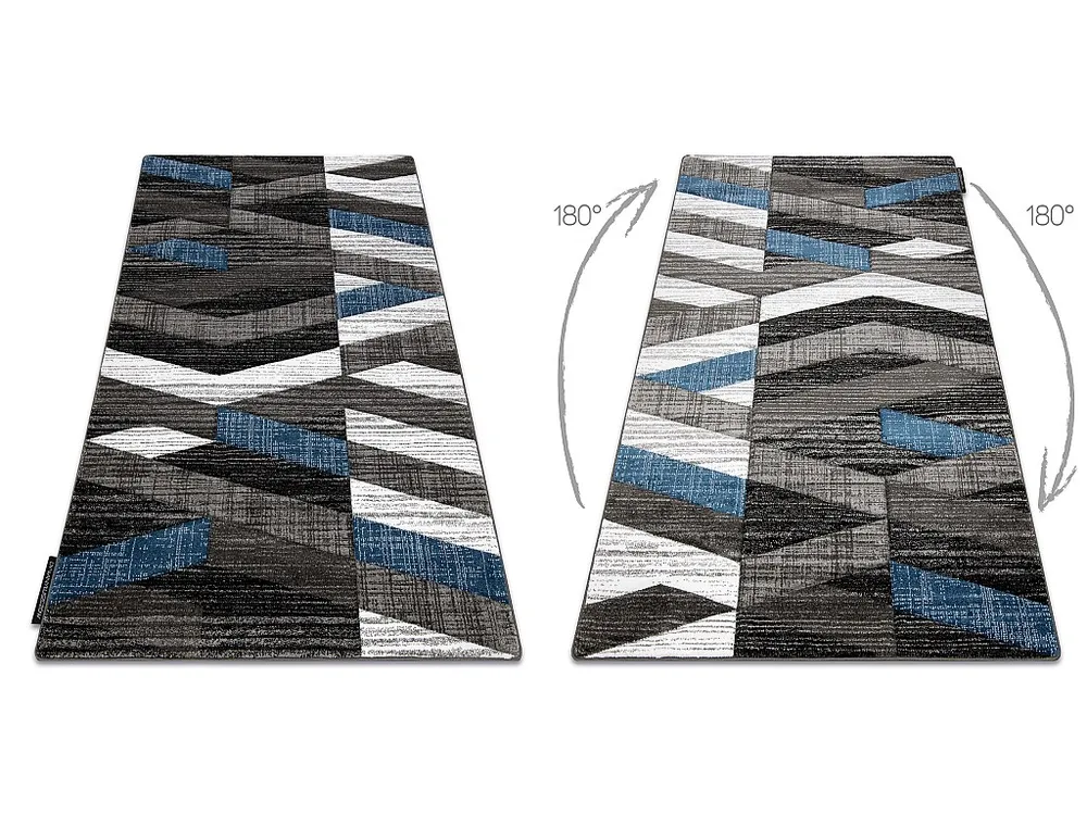 Tapijt ALTER Bax Strepen blauw 240x330 cm