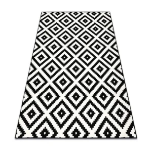 Tapijt BCF Morad RUTA diamanten, geometrisch - zwart / room 200x300 cm