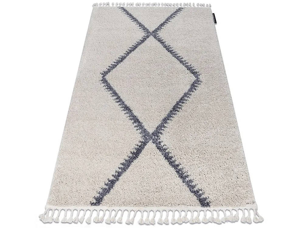 Tapijt BERBER MEKNES B5910 crème / grijskleuringrand , Barber , maro 120x170 cm