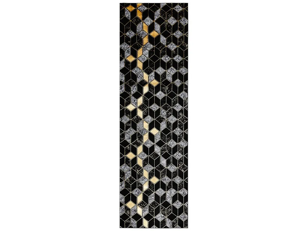 Tapijt, Chodnik GLOSS actueel 400B 86 stylowy, glamour, art deco, 3D ge 70x200 cm