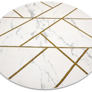 Tapijt EMERALD exclusief 1012 cirkel - glamour, stijlvol marmer, geome cercle 160 cm
