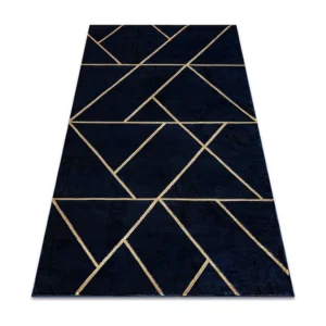 Tapijt EMERALD exclusief 1012 glamour, stijlvol geometrisch marineblau 200x290 cm