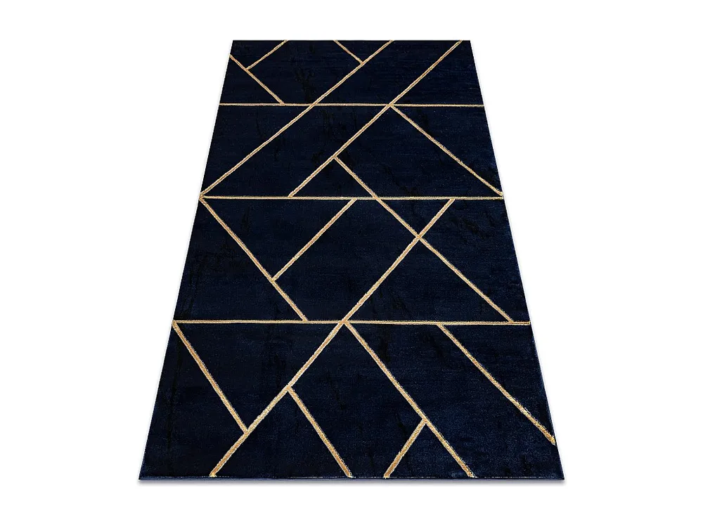 Tapijt EMERALD exclusief 1012 glamour, stijlvol geometrisch marineblau 200x290 cm