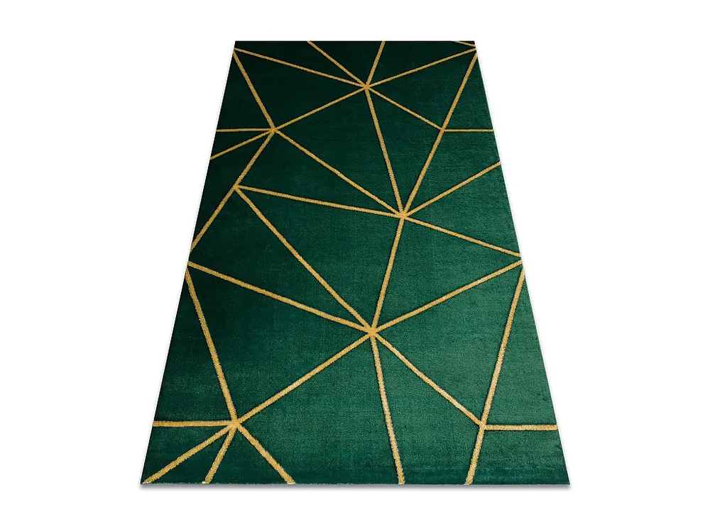 Tapijt EMERALD exclusief 1013 glamour, stijlvol geometrisch room / gou 240x330 cm