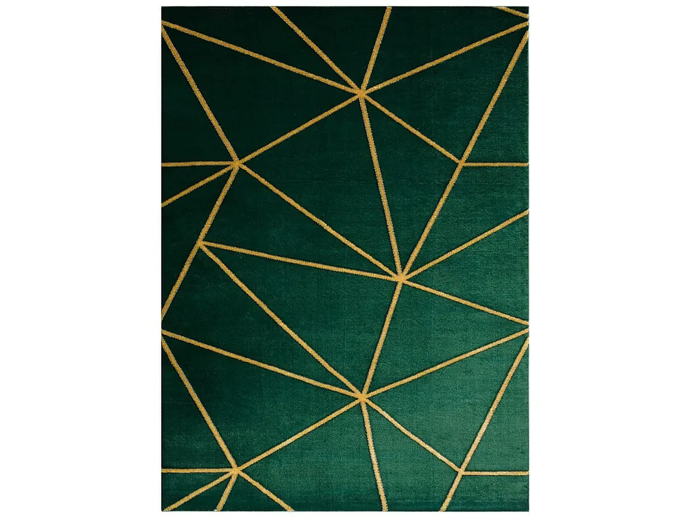 Tapijt EMERALD exclusief 1013 glamour, stijlvol geometrisch room / gou 240x330 cm
