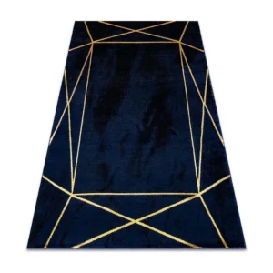 Tapijt EMERALD exclusief 1022 glamour, stijlvol geometrisch marineblau 120x170 cm