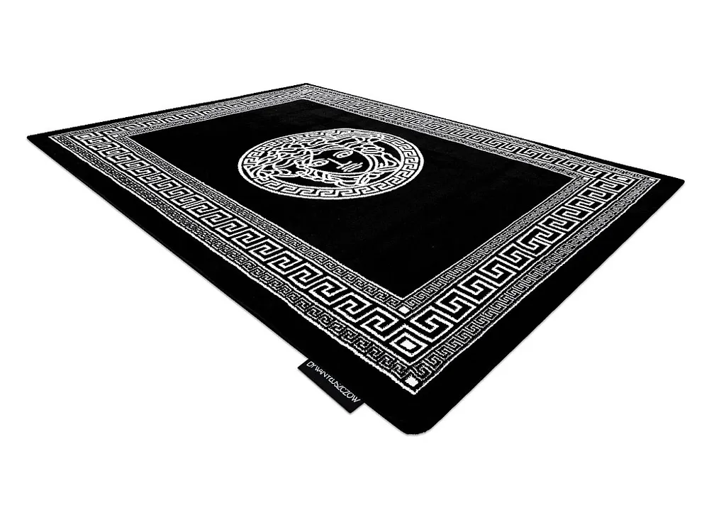 Tapijt HAMPTON Medusa grieks kwallen zwart 200x290 cm