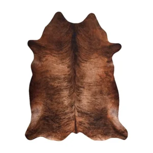 Tapijt Kunstleer Imitatie rundleer , G5067-3 Bruine leer 180x220 cm