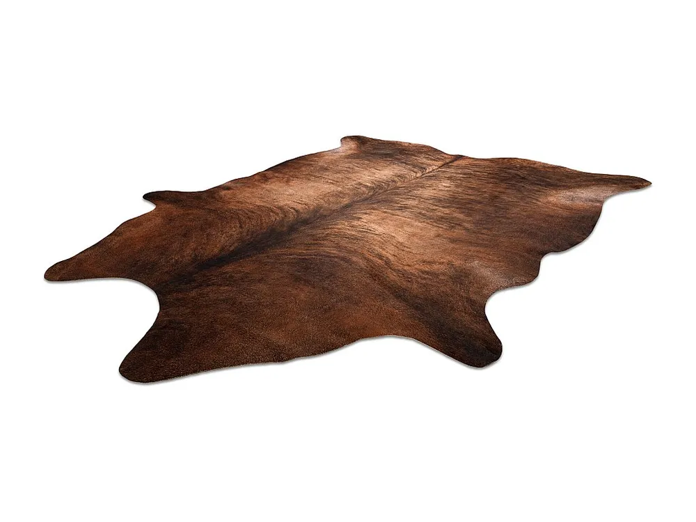 Tapijt Kunstleer Imitatie rundleer , G5067-3 Bruine leer 180x220 cm