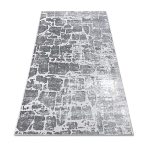 Tapijt MEFE hedendaags 6184 Straatstenen , - Structureel, twee poolhoogte 200x290 cm