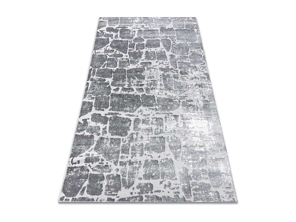 Tapijt MEFE hedendaags 6184 Straatstenen , - Structureel, twee poolhoogte 200x290 cm