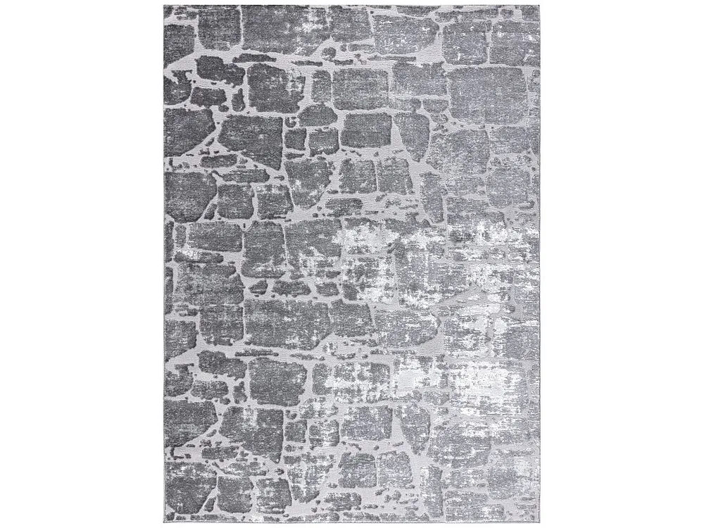 Tapijt MEFE hedendaags 6184 Straatstenen , - Structureel, twee poolhoogte 200x290 cm