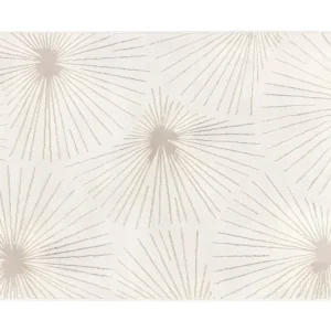 Tapijt met afwerking goudkleurig lurex LIVNO - 160 x 230 cm - Ecru - Koop nu online