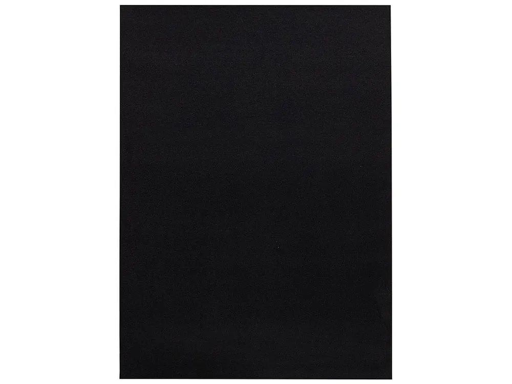 Tapijt met elastisch bekleed RUMBA éénkleurig zwart 80x300 cm